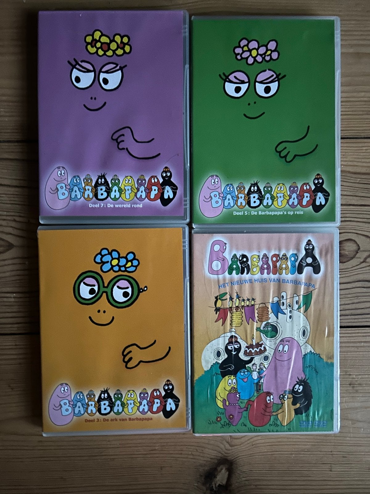 Barbapapa DVD Boxset - Deel 3, 5, 7 & Het Nieuwe Huis, Europees, Gebruikt, Alle leeftijden, Kinderprogramma of -film