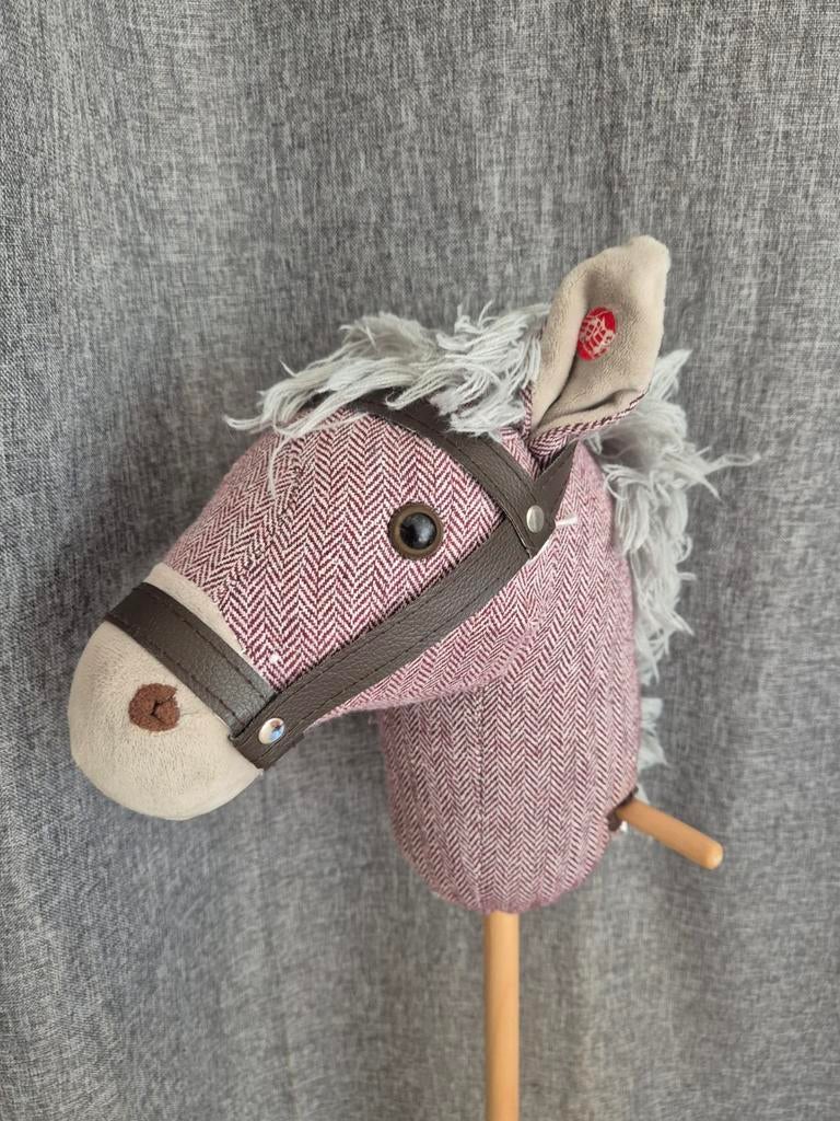 Tryco stokpaard roze met wieltjes, Ophalen of Verzenden
