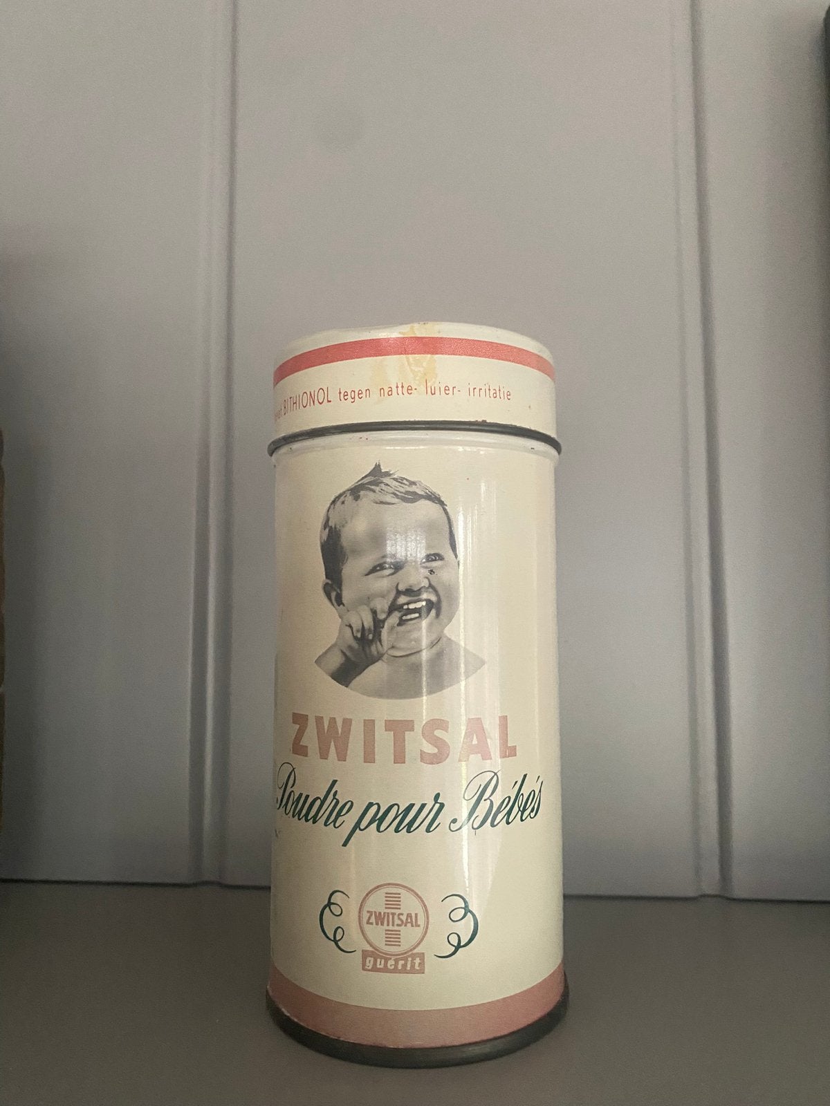 Zwitsal babypoeder blikje vintage, Verzamelen, Blikken, Ophalen of Verzenden, Gebruikt, Overige
