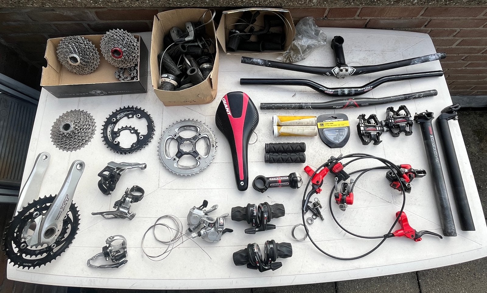 Diverse mtb onderdelen, Fietsen en Brommers, Ophalen of Verzenden, Remmen, Carbon