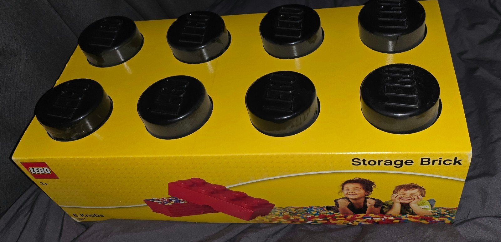 LEGO Storage Brick 8 Knobs Geel - Opbergdoos, Ophalen of Verzenden, Gebruikt, Overige merken