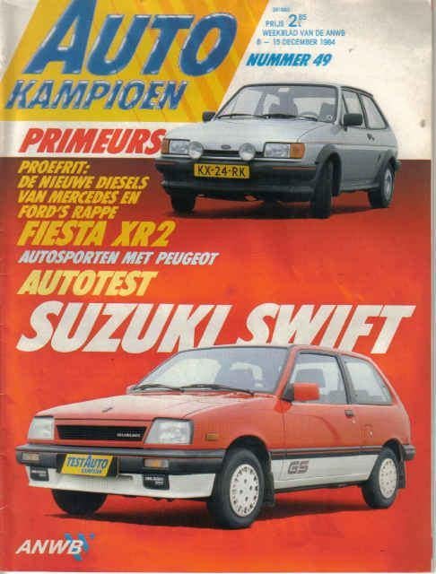 Autokampioen 49 1984 : Mercedes Benz W124 - Ford Fiesta XR2, Ophalen of Verzenden, Gelezen, Algemeen