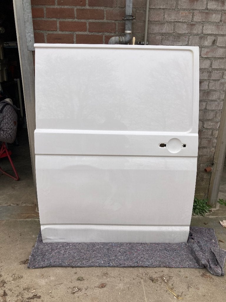 Schuifdeur VW Transporter T5 T6 Wit, candy white code LB9A, Ophalen, Gebruikt, Rechts, Volkswagen