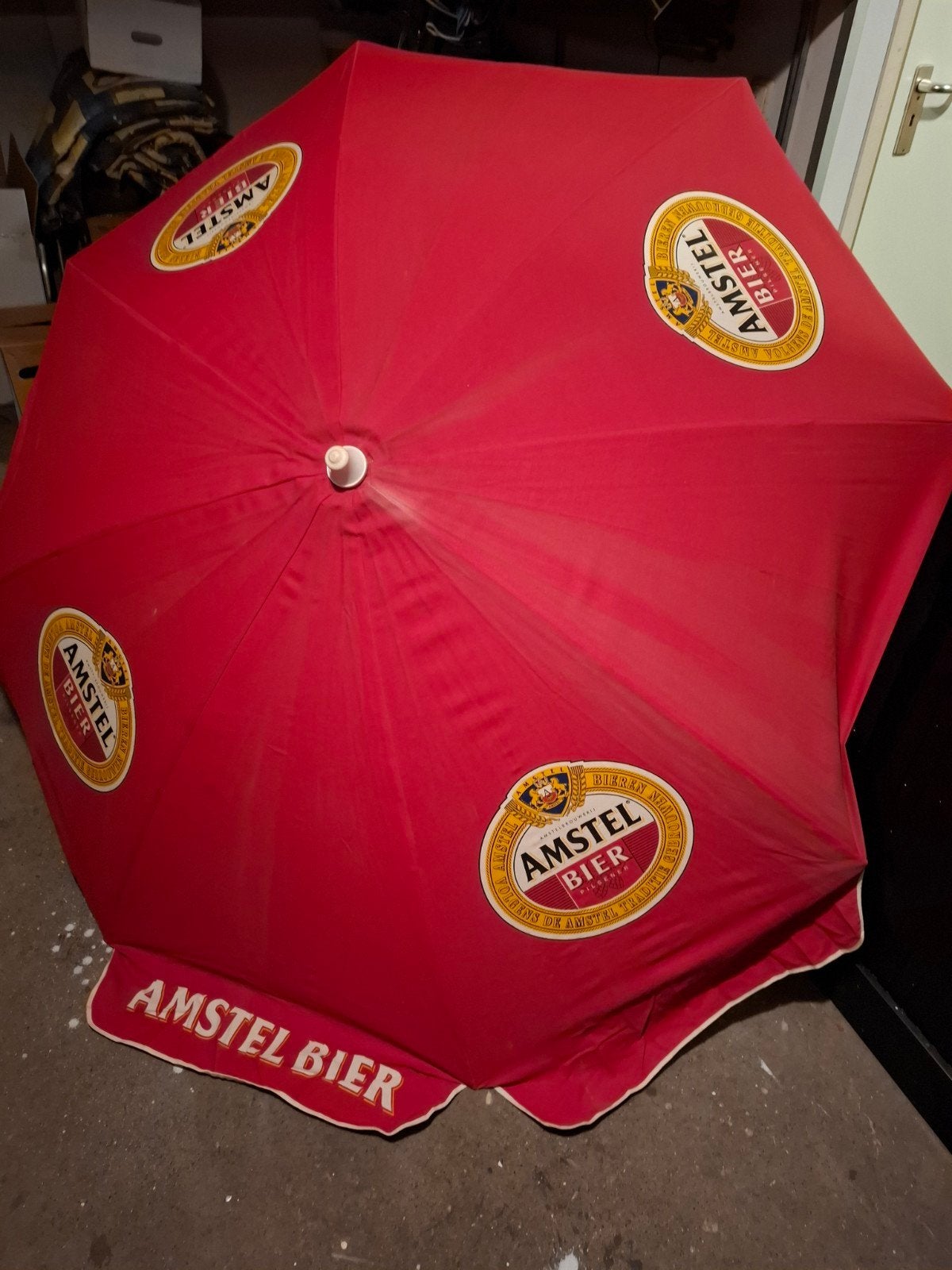 Amstel parasol, Ophalen, Gebruikt, 1 tot 2 meter, Strandparasol