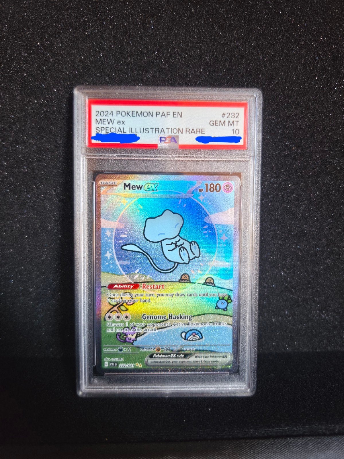 Mew EX Paldean Fates PSA 10 - Special Illustration Rare, Hobby en Vrije tijd, Verzamelkaartspellen | Pokémon, Ophalen, Nieuw, Losse kaart