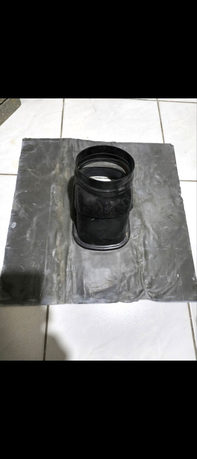 Dakdoorvoer met loodslab - Gebruikt, Ophalen, Gebruikt, Minder dan 2 meter, 80 mm of meer