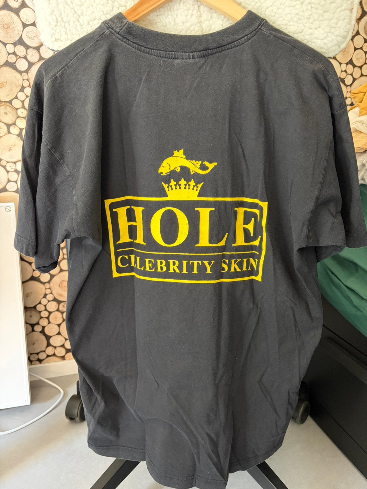 Vintage HOLE Courtney Love shirt 90’s XL, Ophalen of Verzenden, Gedragen, Maat 56/58 (XL), Zwart
