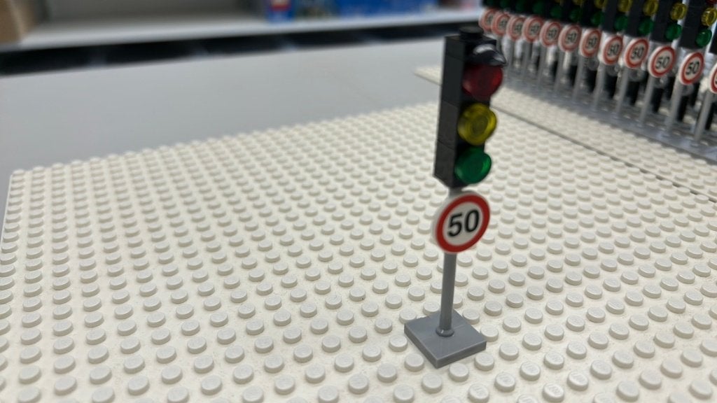 SB2166 Lego stoplicht 50 KM, Kinderen en Baby's, Speelgoed | Duplo en Lego, Ophalen of Verzenden, Zo goed als nieuw