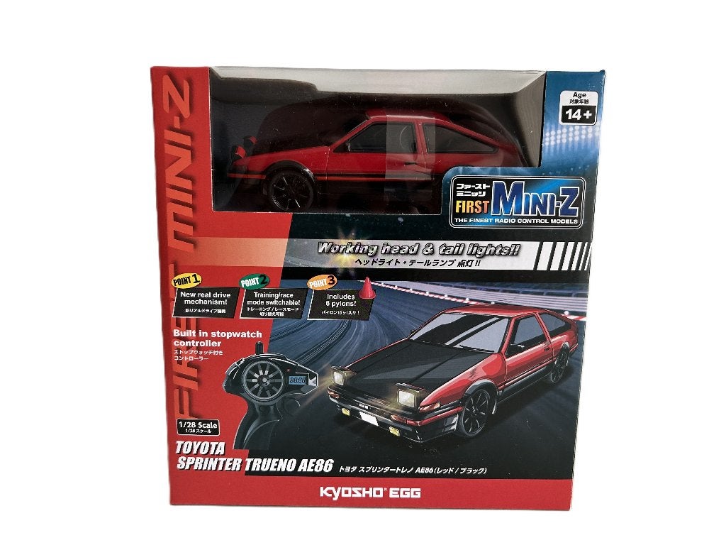 Kyosho First Mini-Z 1:28 Toyota Sprinter Trueno AE86, Hobby en Vrije tijd, Ophalen of Verzenden, Nieuw, Overige schalen, Auto onroad