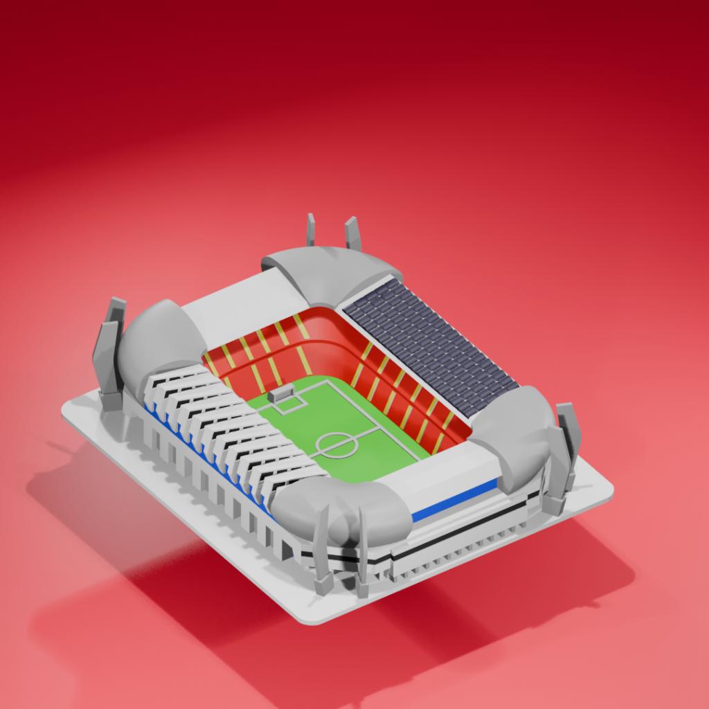 Luxe PSV Philips Stadion Model  25 cm Eyecatcher voor de Fan, Info@koerstechdesign.nl, PSV, Overige typen, KoersDesign