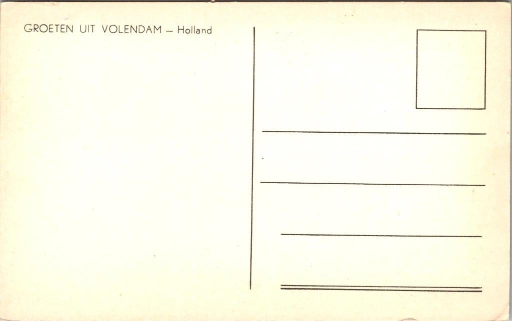 Klederdracht Volendam - 4 ansichtkaarten, Verzenden, 1960 tot 1980, Ongelopen, Noord-Holland