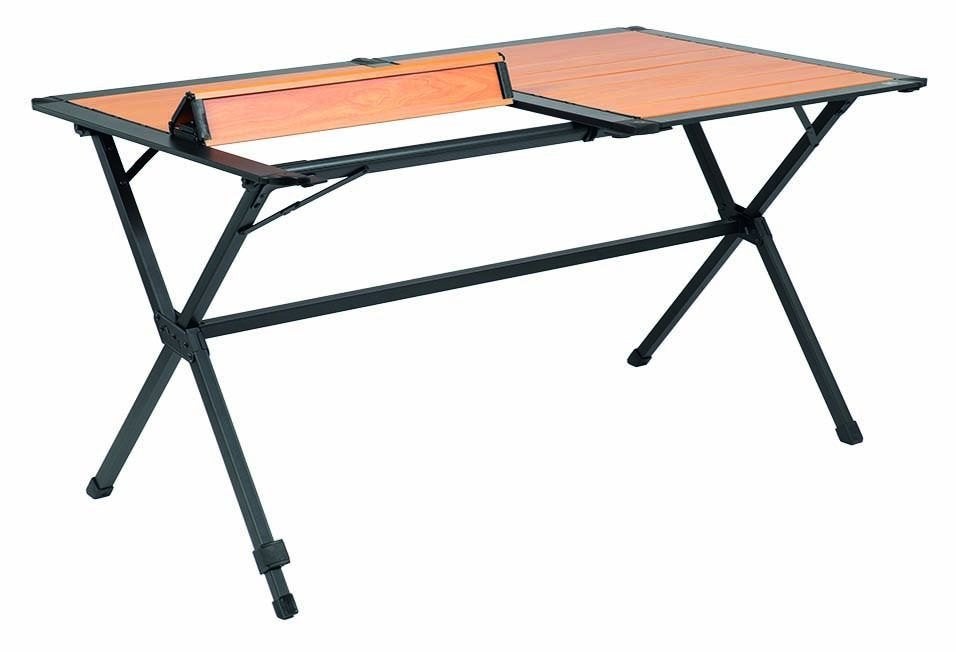 ViaMondo campingtafel 140 x 80 cm oprolbaar, Ophalen of Verzenden, Zo goed als nieuw, Campingtafel