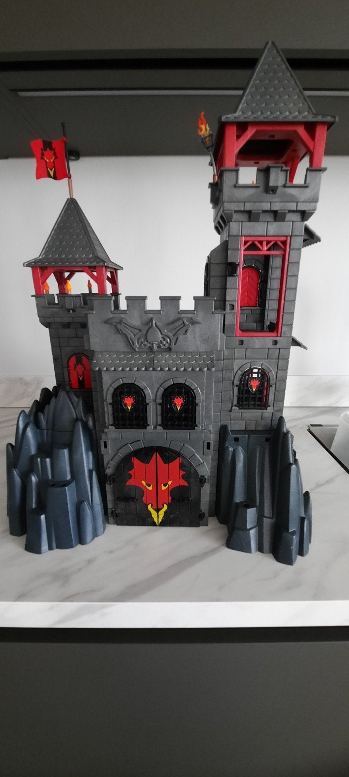 stoer ridderkasteel met heel veel toebehoren!, Kinderen en Baby's, Speelgoed | Playmobil, Ophalen, Gebruikt