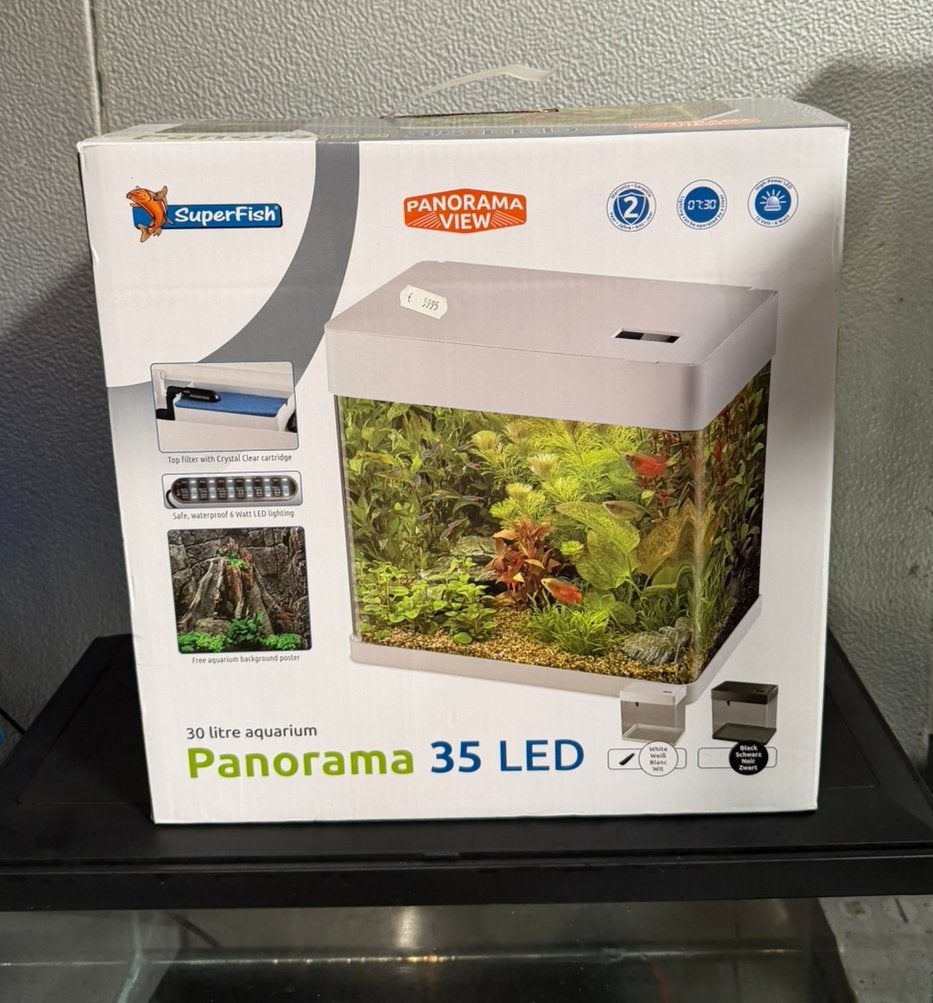 Superfish panorama 35 Led aquarium NIEUW!, Ophalen, Nieuw, Leeg aquarium, Superfish