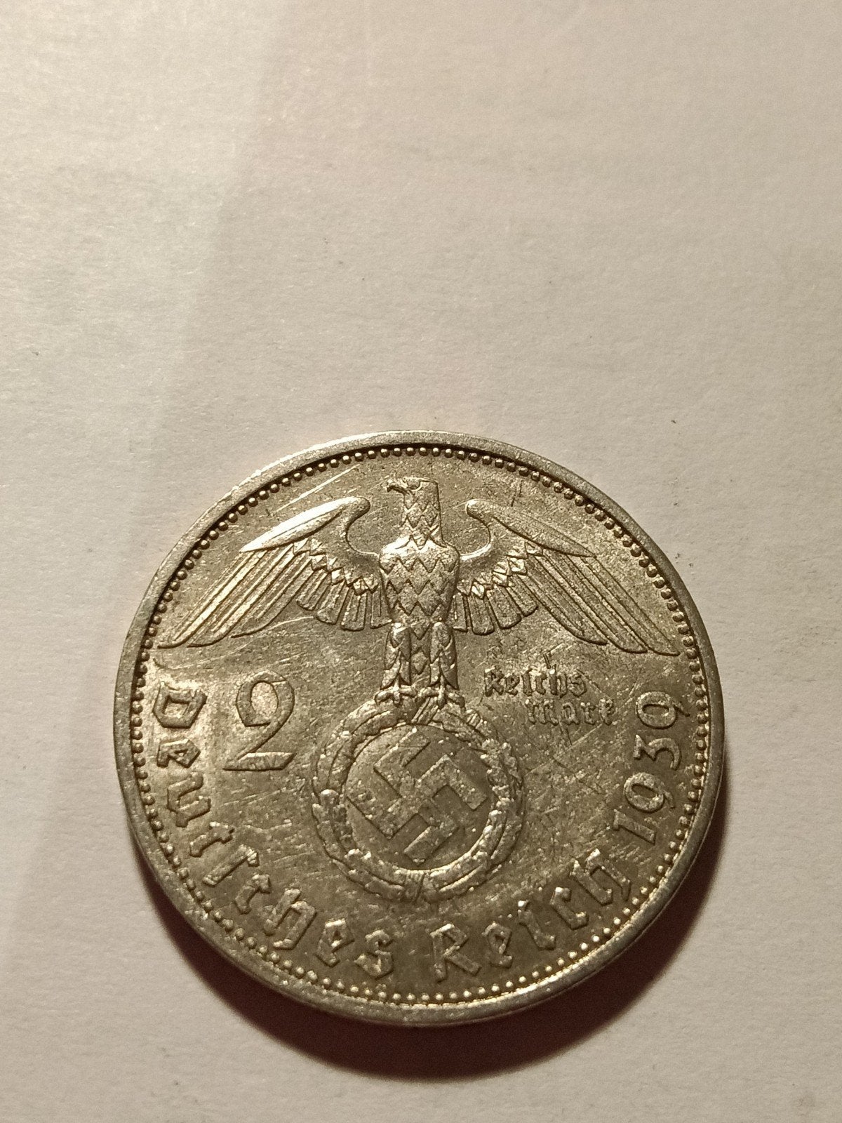 Twee reichsmark 1939 zilver Duitsland, Ophalen of Verzenden, Duitsland