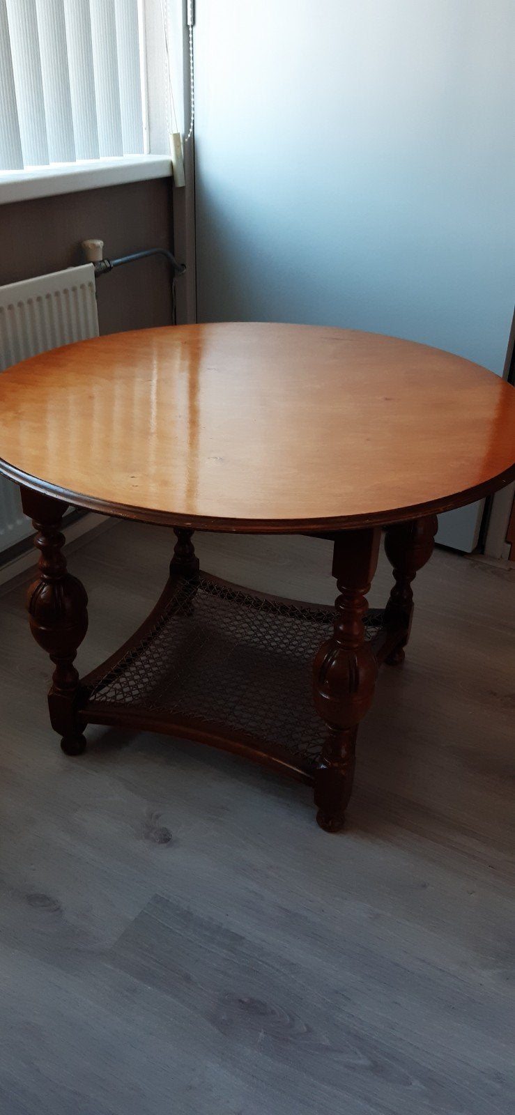 Vintage salon/bijzettafel. Eiken, Huis en Inrichting, 75 cm of meer, Ophalen, 45 tot 60 cm, Vintage