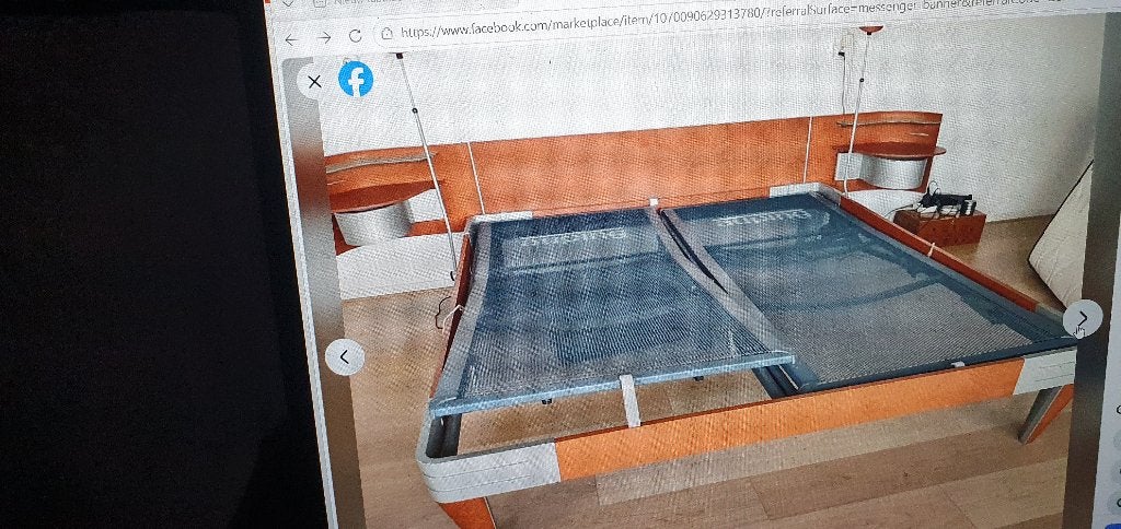 auping bed, Ophalen, Bruin, Tweepersoons, Zo goed als nieuw