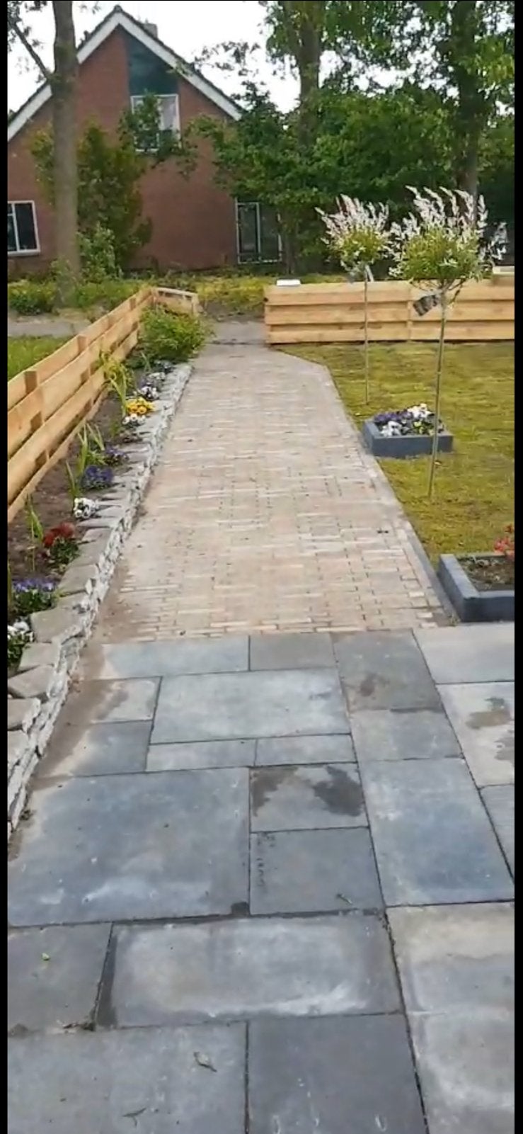 Tuintegels en waaltjes, Tuin en Terras, Tegels en Klinkers, Gebruikt, Klinkers, Beton, 10 m² of meer, Ophalen