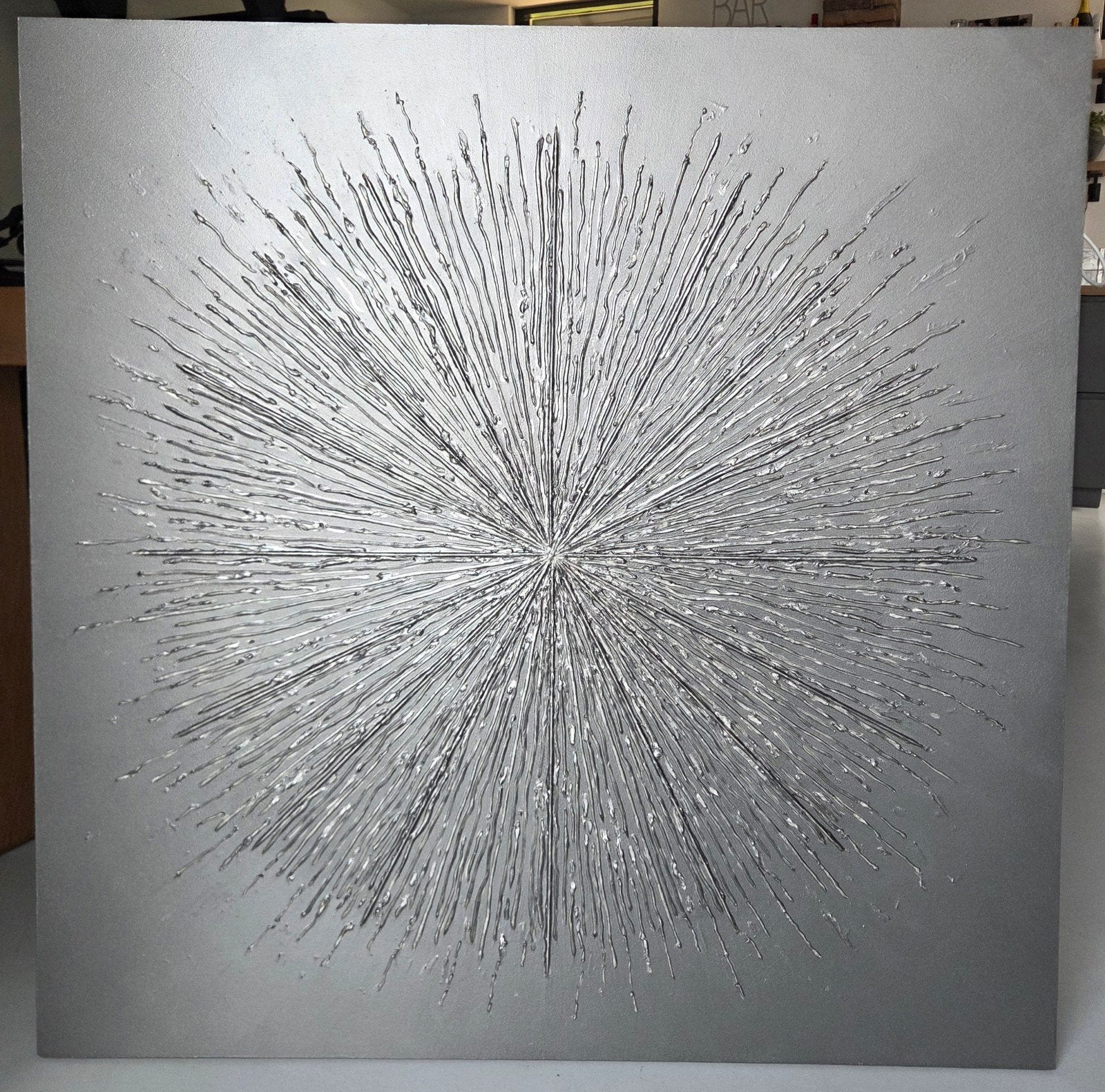 Wanddecoratie hout 100x100cm, Huis en Inrichting, Eigen ontwerp, Hout, Decoratieobject, 100 cm