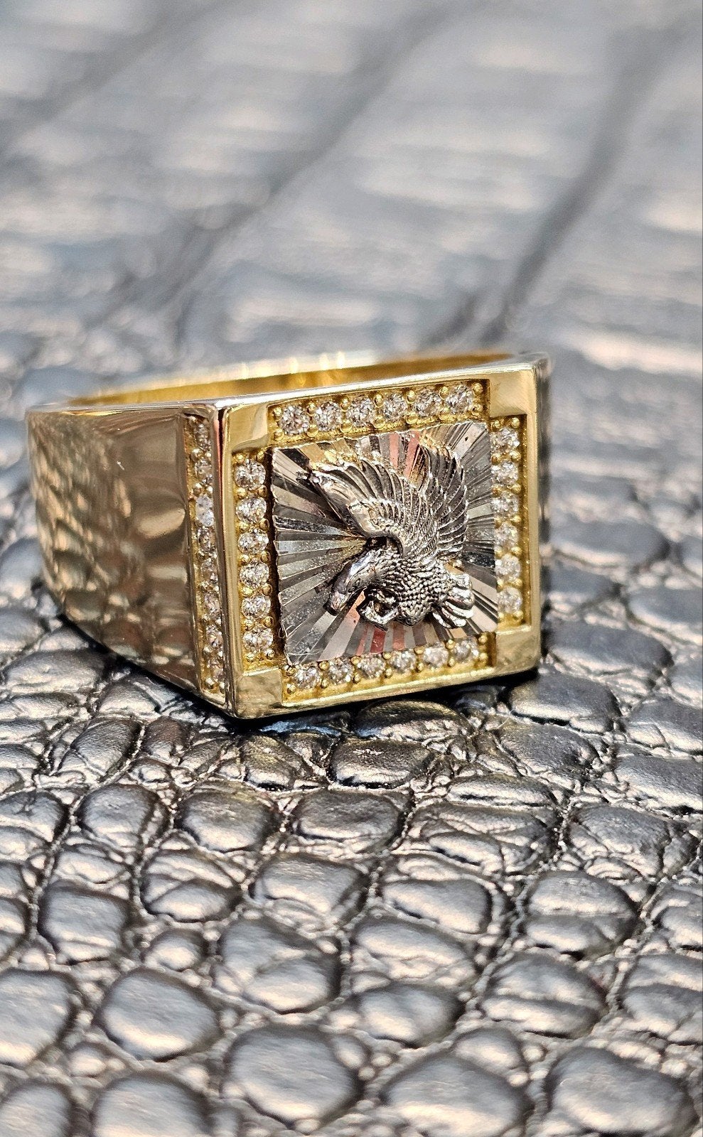 14k gouden Adelaar ring, Sieraden, Tassen en Uiterlijk, 20 of groter, Heer, Nieuw, Ophalen of Verzenden