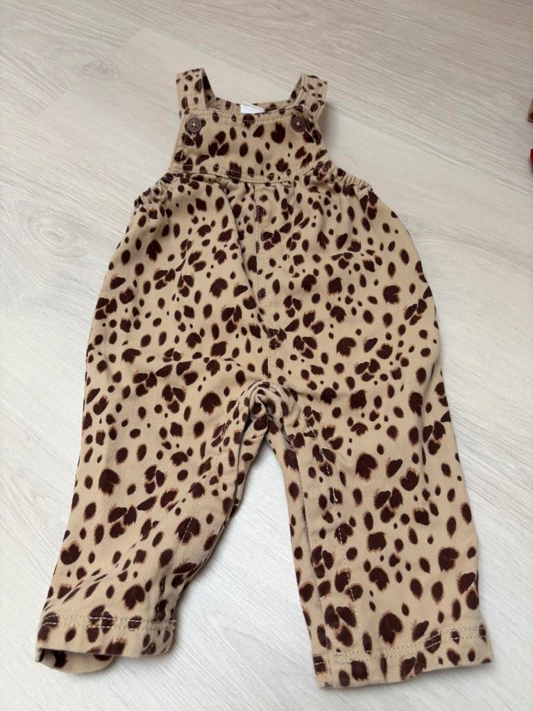 Panter print tuinpak Hema maat 74, Ophalen of Verzenden, Zo goed als nieuw, Meisje, Broekje