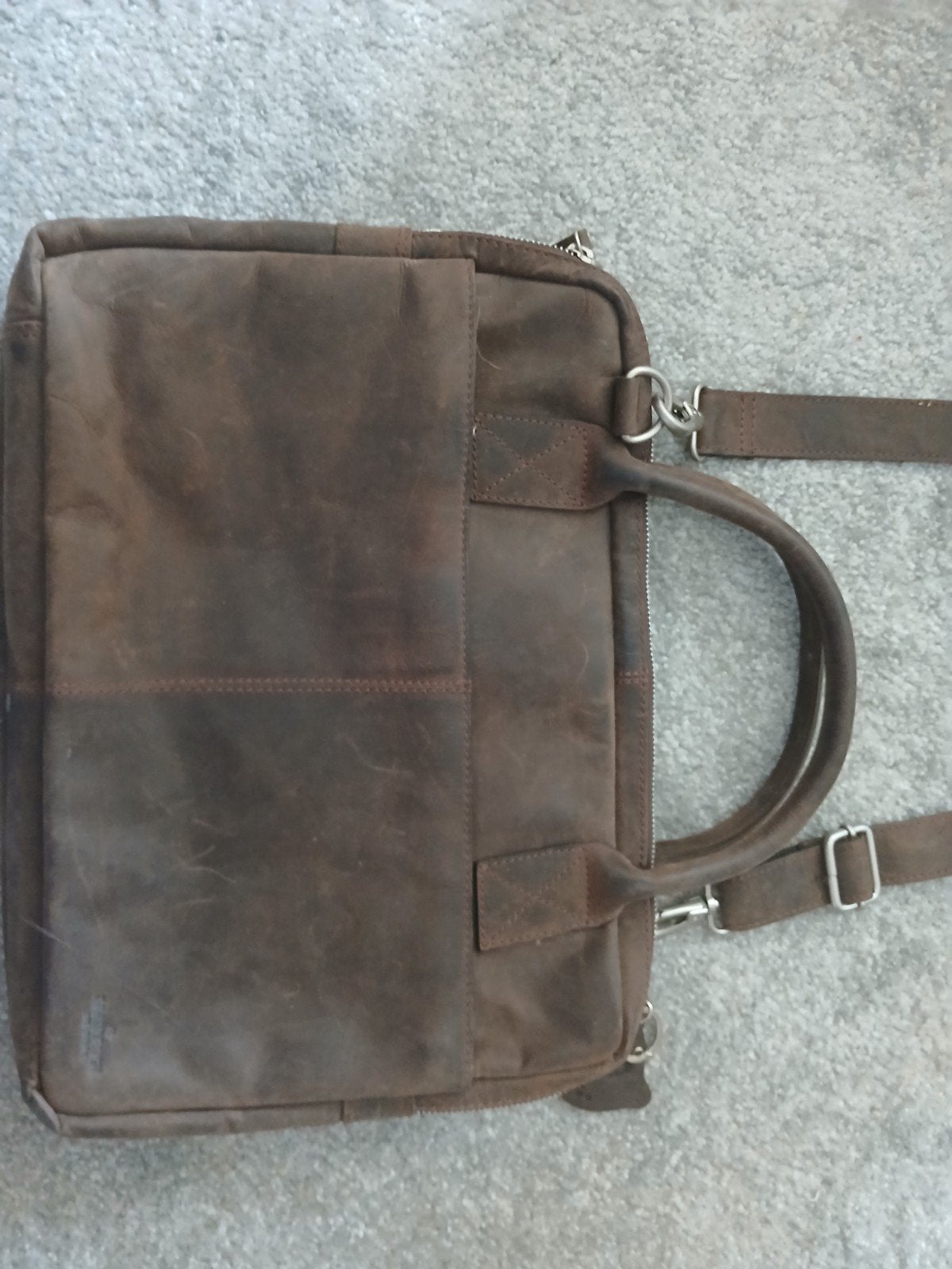 Bear Design Leren Laptoptas/Aktetas - Bruin, Ophalen of Verzenden, Gebruikt, Bruin, Overige typen