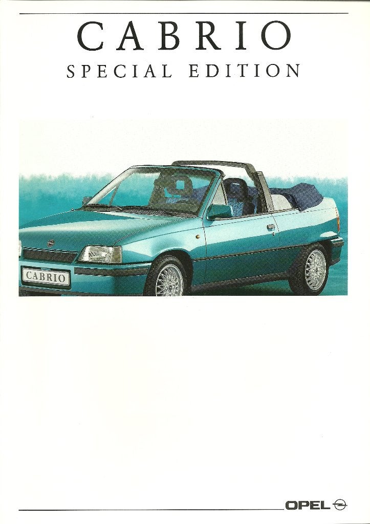 Opel Kadett cabriolet folder, Ophalen of Verzenden, Gelezen, Opel