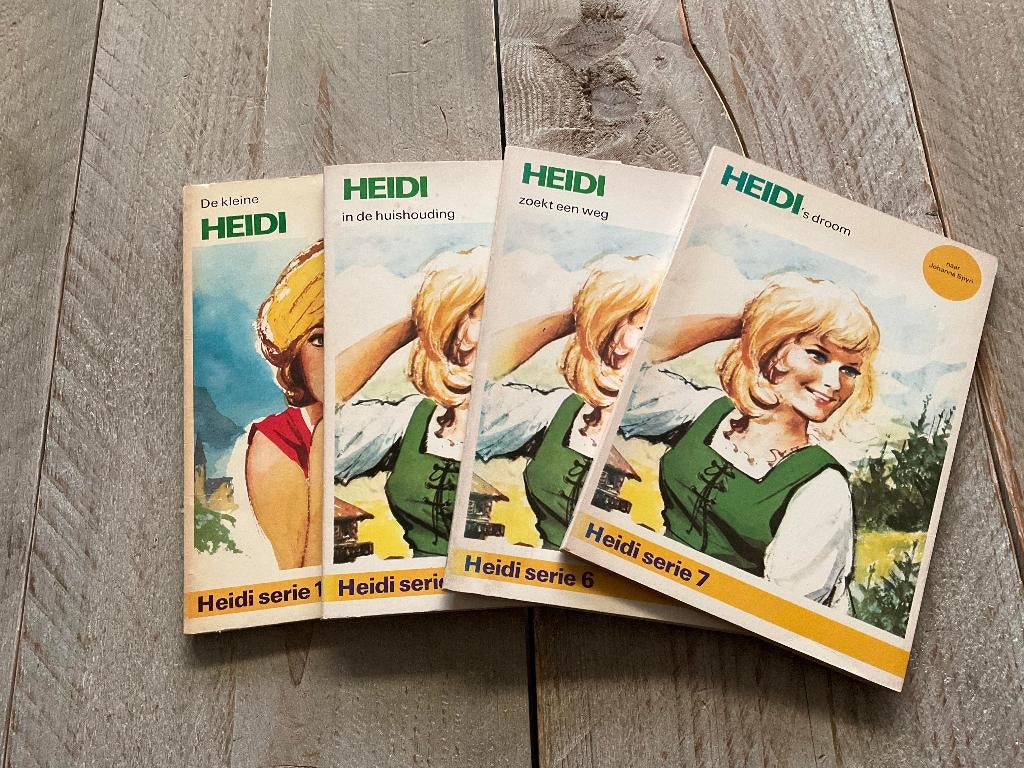4 vintage boekjes van Heidi uit de jaren 70. (min.50 jr oud), Boeken, Ophalen of Verzenden, Gelezen, Johanna Spyri, Fictie algemeen