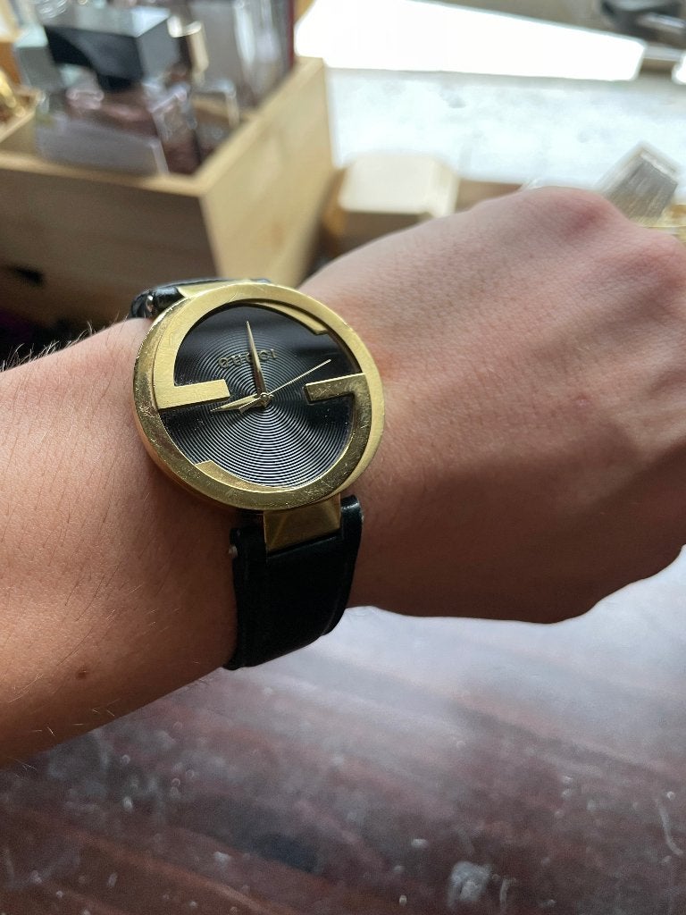 Gucci Interlocking G 133.2 Herenhorloge Origineel, Overige merken, Overige materialen, Polshorloge, Ophalen of Verzenden