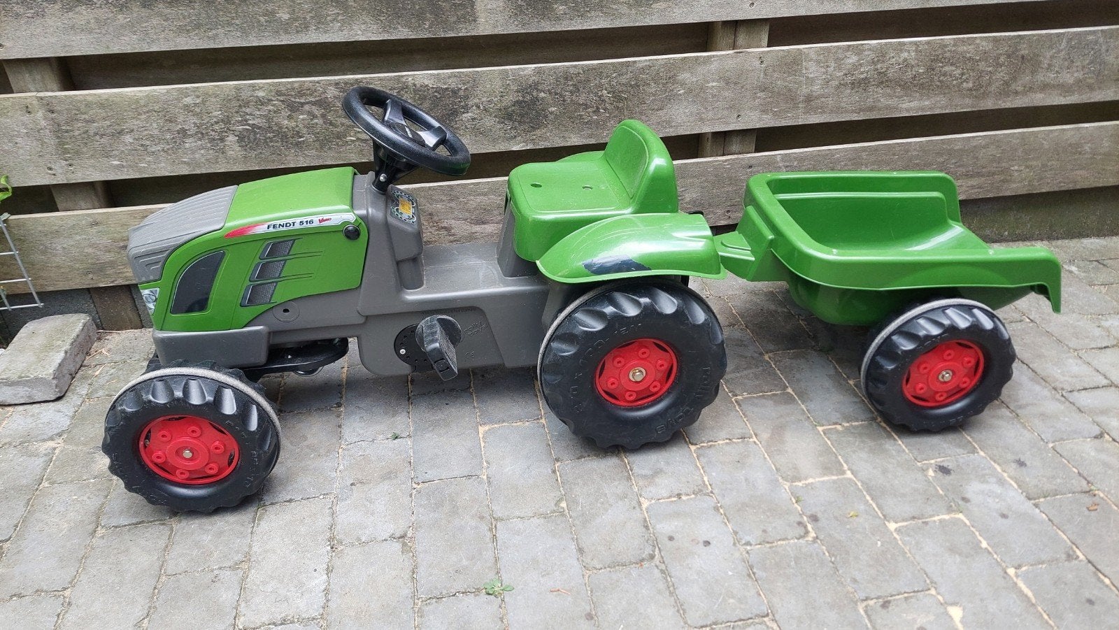 Rolly Toys rollyKid Fendt Vario 516 traptractor + aanhanger, Ophalen, Gebruikt