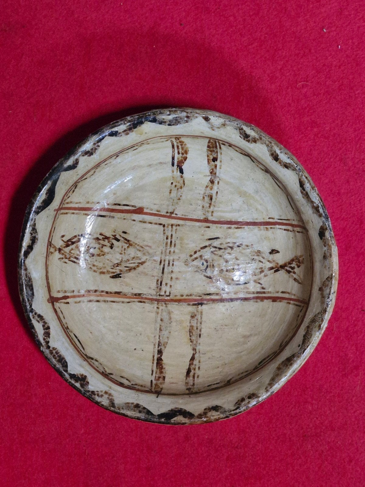 Tunesische Berber Keramiek Schaal - UNESCO Sejnane, Antiek en Kunst, Antiek | Keramiek en Aardewerk, Ophalen of Verzenden