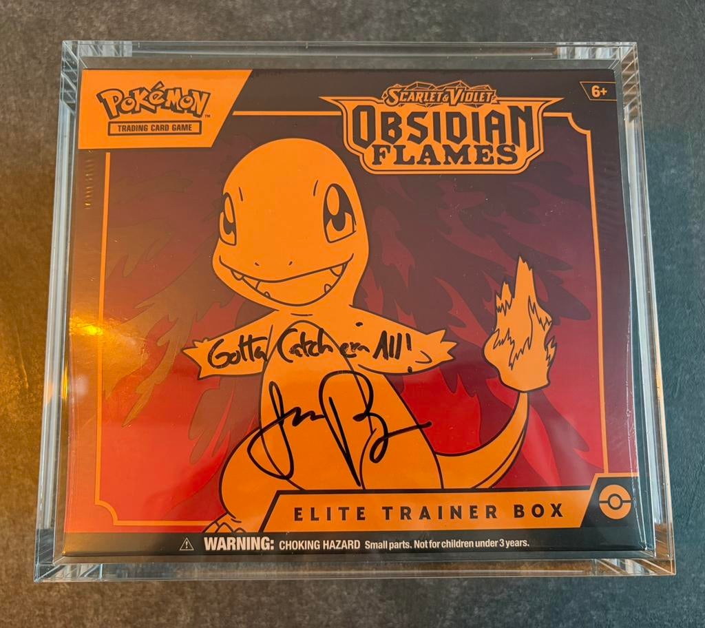 Pokémon Obsidan Flames Sealed Autographed Jason Paige, Ophalen of Verzenden, Zo goed als nieuw, Boosterbox
