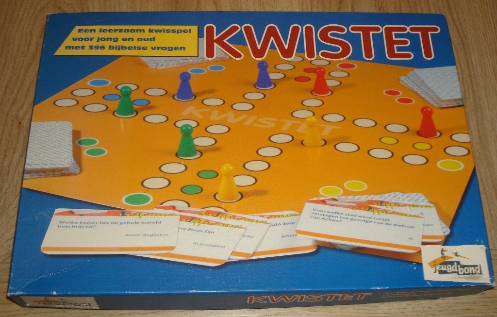 KWISTET bordspel met 215  Bijbelse vragen nieuwstaat!, Ophalen of Verzenden, Zo goed als nieuw