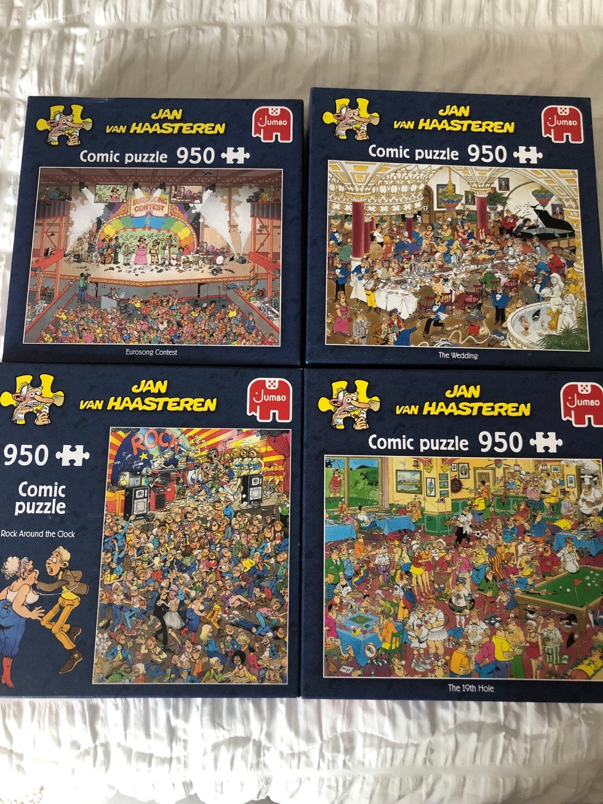 4 Jan van Haasteren Comic Puzzels 950 stukjes, Kinderen en Baby's, Speelgoed | Kinderpuzzels, Ophalen of Verzenden, Meer dan 50 stukjes