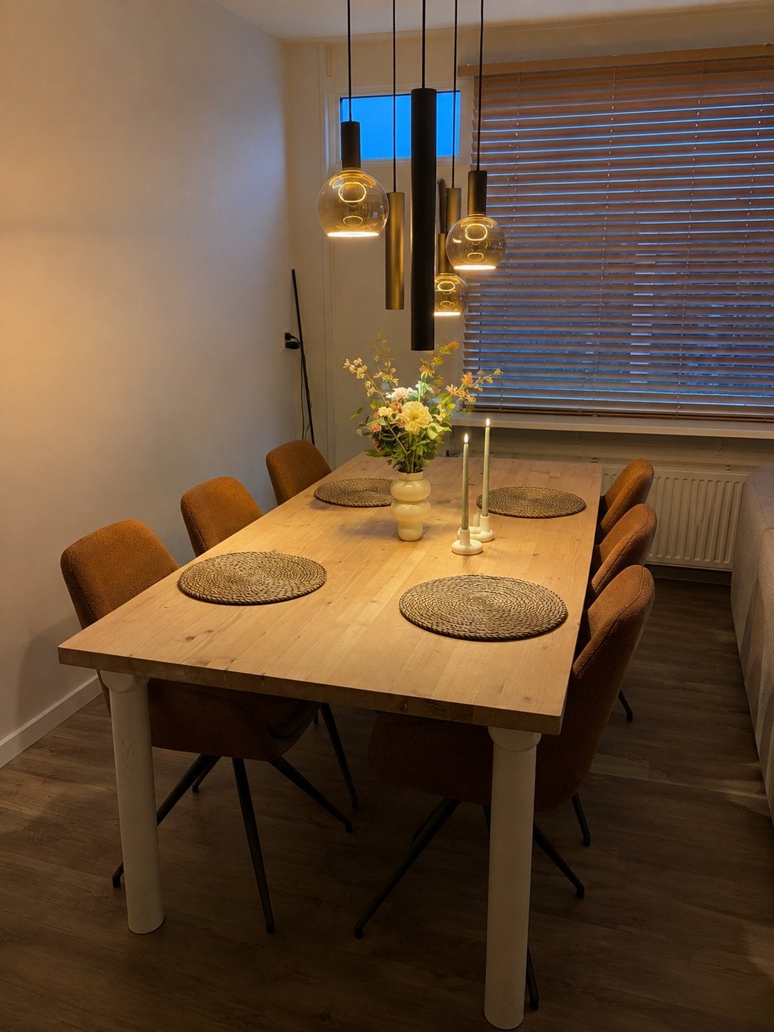 Lundia Eettafel van Grenenhout - 200x95x73 cm, Ophalen, Gebruikt, 200 cm of meer, 50 tot 100 cm