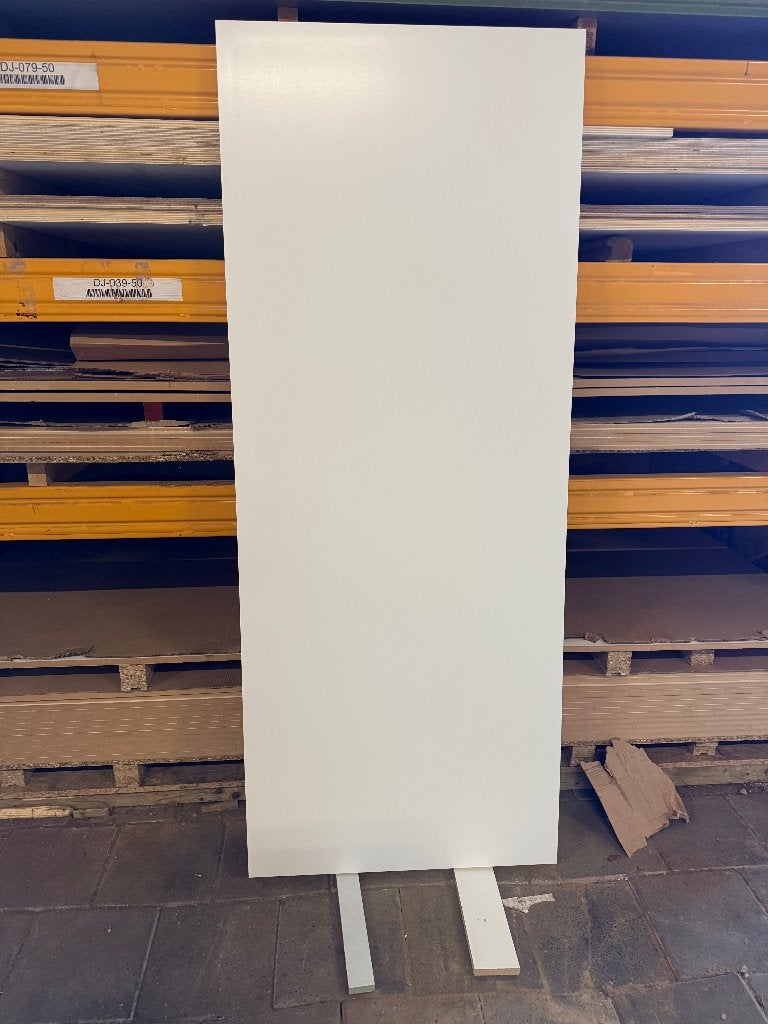 Skantrae opdekdeur afgelakt in RAL 9010, Ophalen, Minder dan 80 cm, Binnendeur, Nieuw