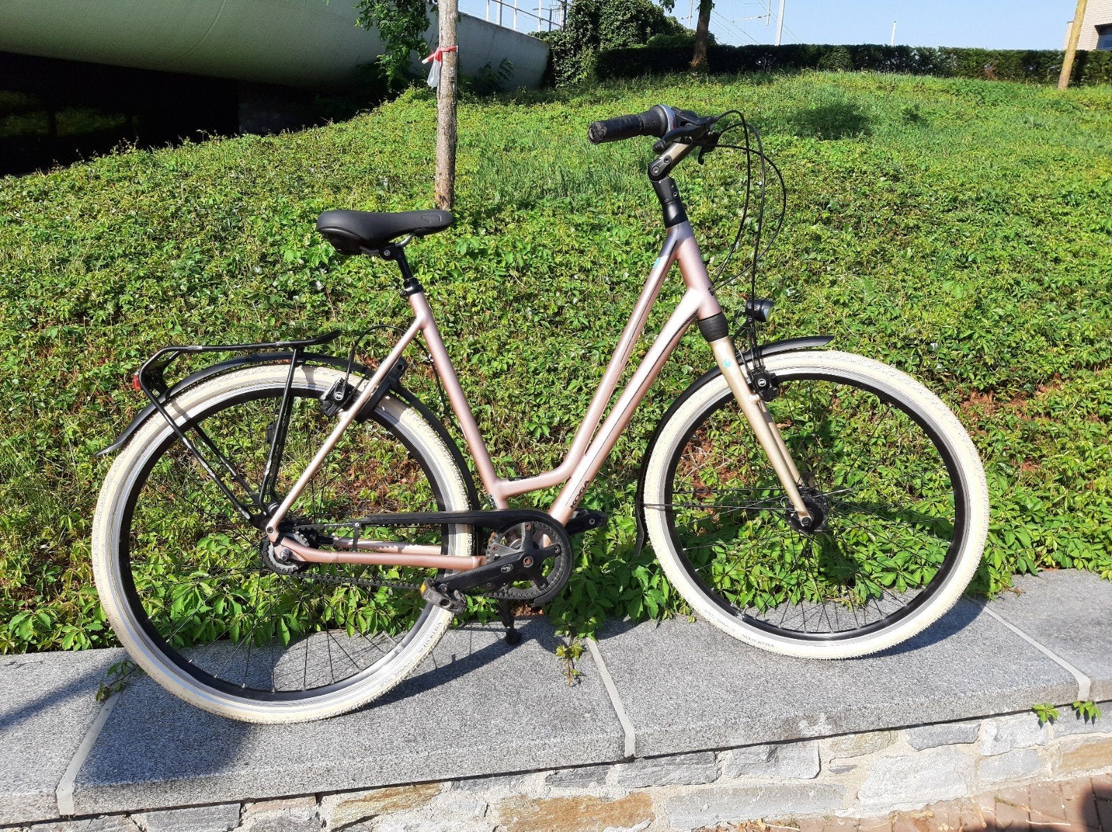 Damesfiets Koga 59cm | Damesfiets | Gates beltdrive/riem, Velgrem, Koga, Zo goed als nieuw, Koga Miyata