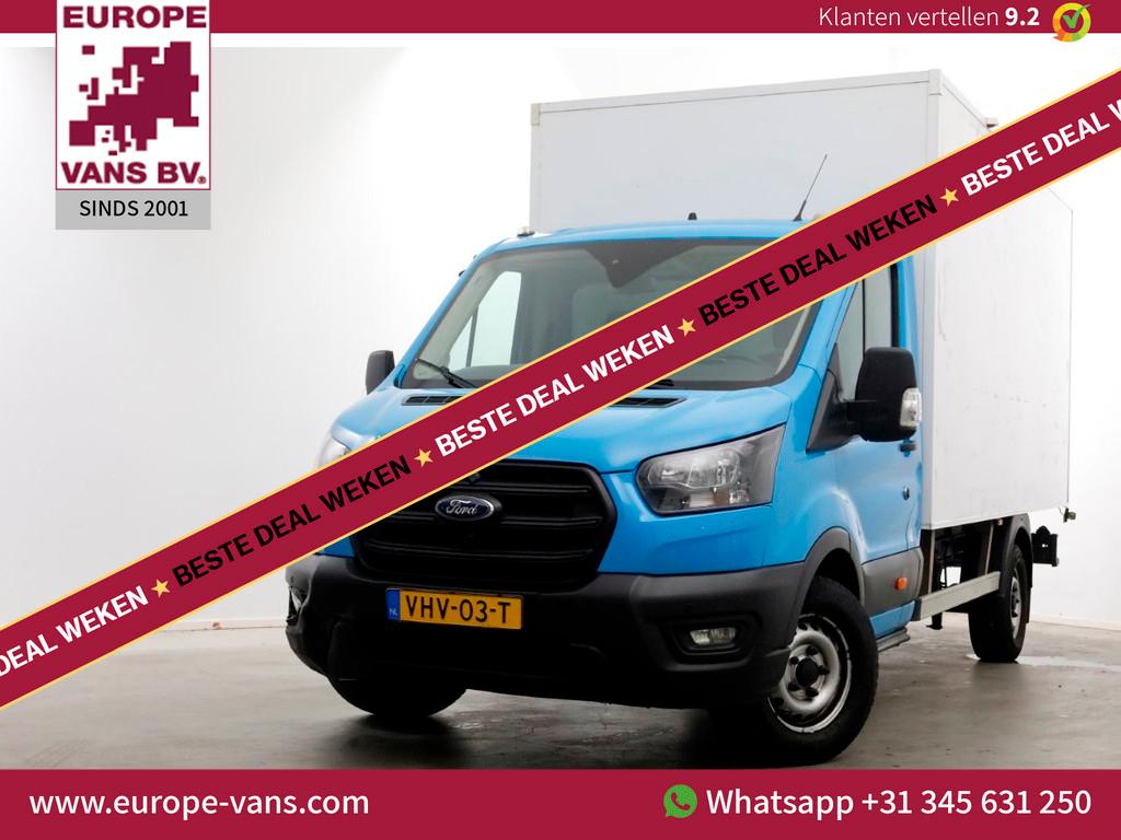 Ford Transit 350 2.0 TDCI 130pk E6 Bakwagen met achterdeuren, Auto's, Voorwielaandrijving, 15 km/l, Euro 6, Blauw