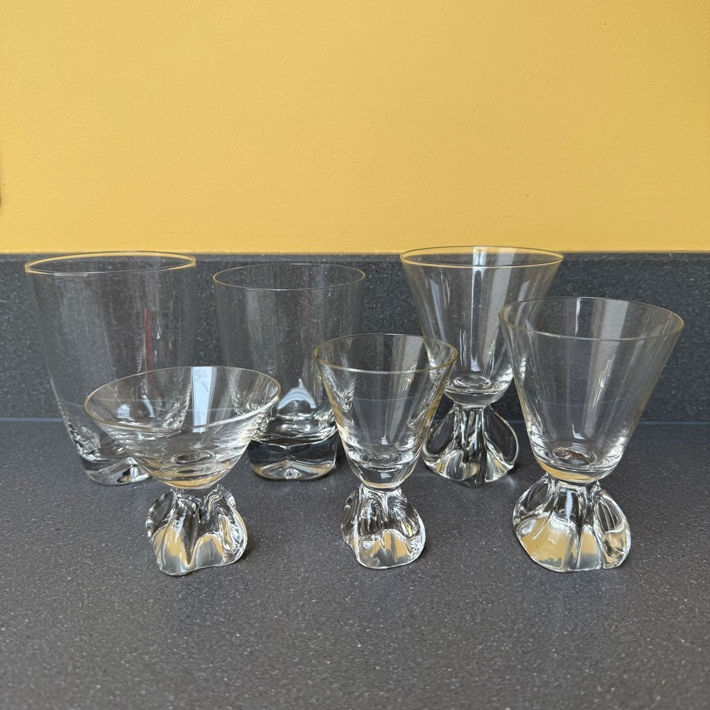 Vintage glasservies, Ophalen
