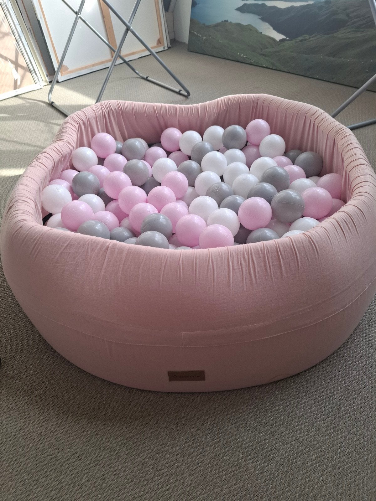 Roze ballenbak met ballen, Ophalen, Gebruikt