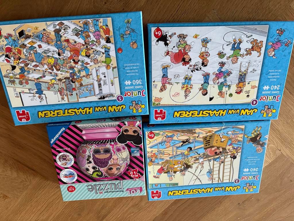 Jan van Haasteren en LOL Surprise puzzels, Ophalen of Verzenden, Meer dan 50 stukjes, Gebruikt, 6 jaar of ouder