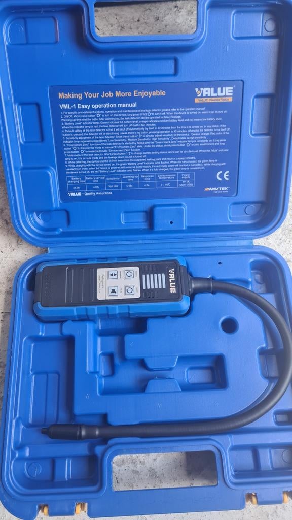 VALUE VML-1 Lekdetector voor koelmiddelen, nieuw, Doe-het-zelf en Verbouw, Meetapparatuur, Nieuw, Overige meters, Ophalen of Verzenden