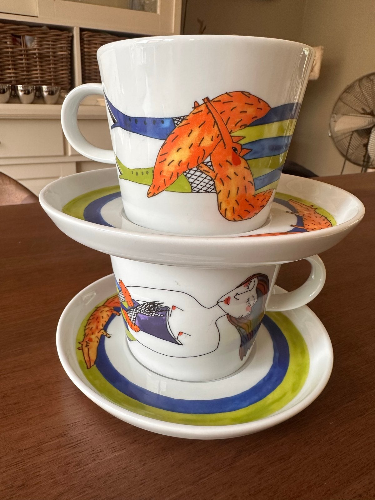 Arzberg Design Kop en Schotel - Katherin Grinke, Ophalen, Arzberg, Zo goed als nieuw, Modern