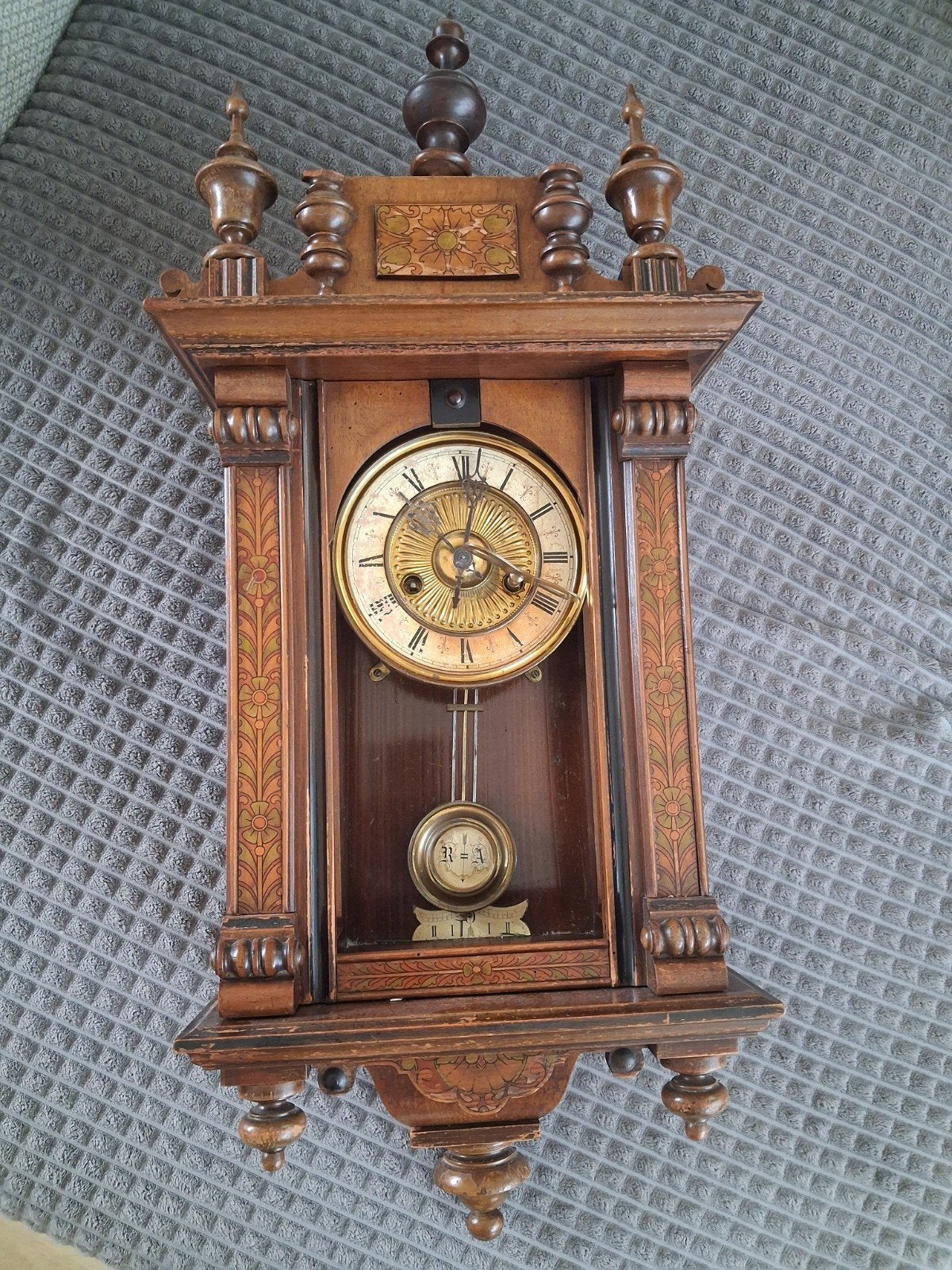 Wandklok antiek Vienna Regulator, Ophalen