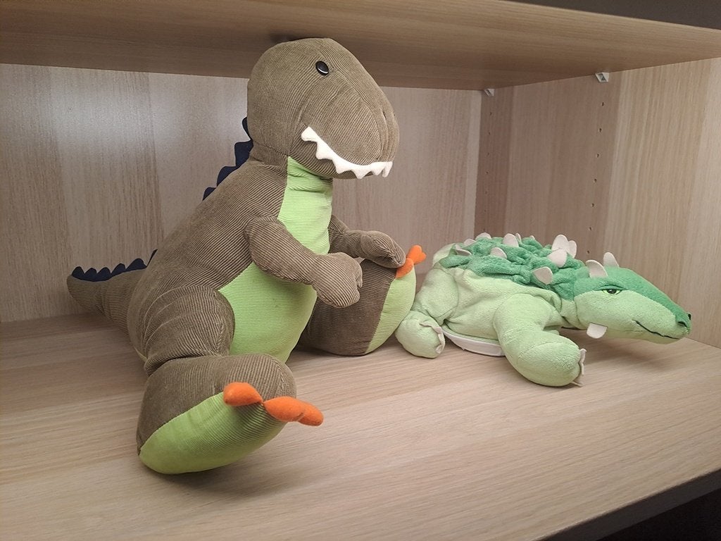 Pluche dinosaurussen, Ophalen of Verzenden, Gebruikt