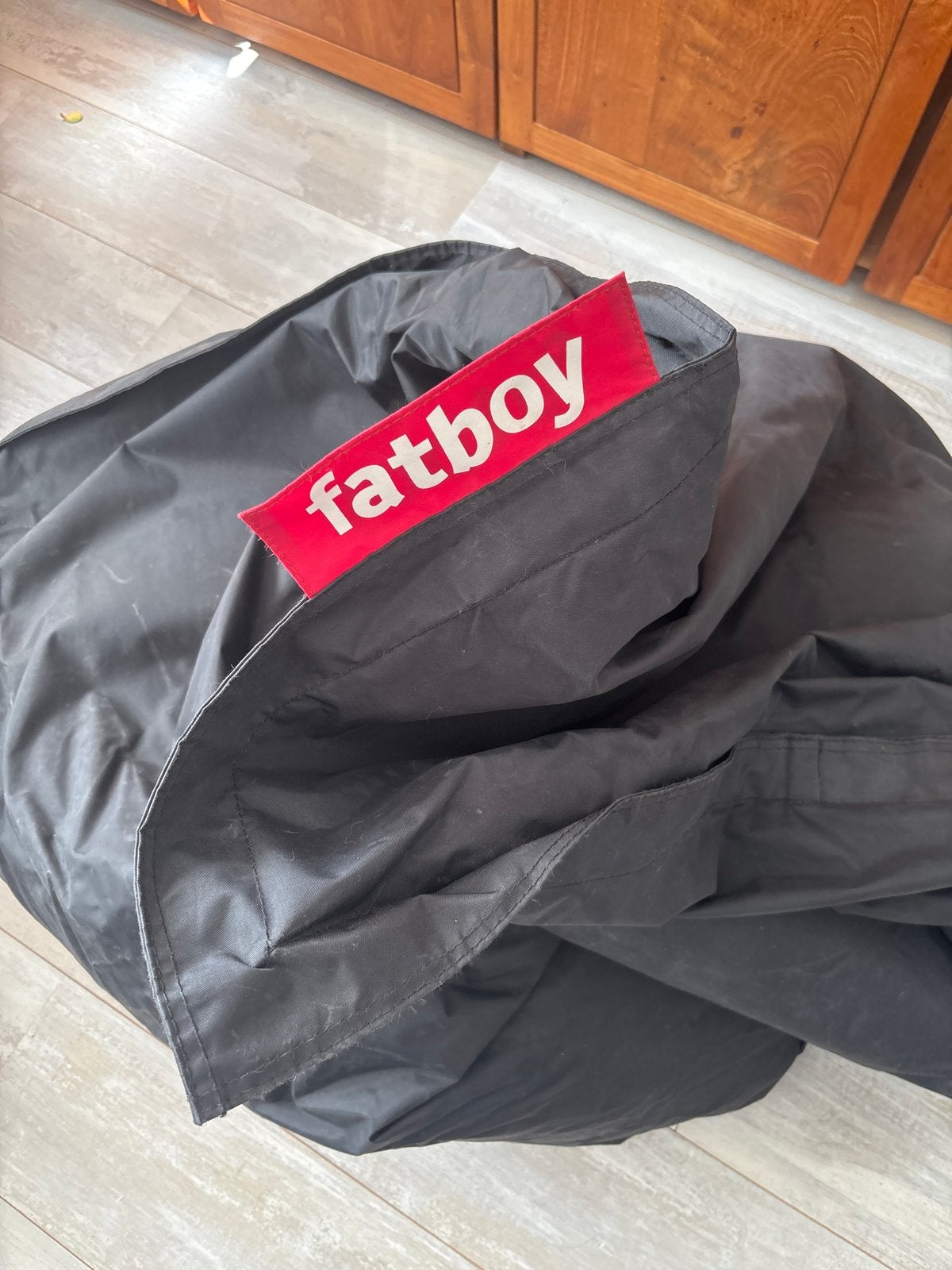 Fatboy zitzak - Zwart, Huis en Inrichting, Zitzakken, Ophalen, Gebruikt, Zwart, Zitzak