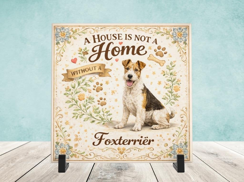 A House is not a Home Without a Foxterrier - Tegel, Verzenden, Nieuw