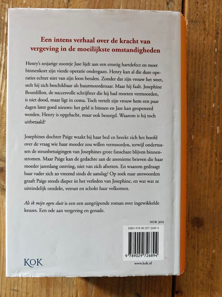 Als ik mijn ogen sluit., Boeken, Ophalen of Verzenden, Zo goed als nieuw