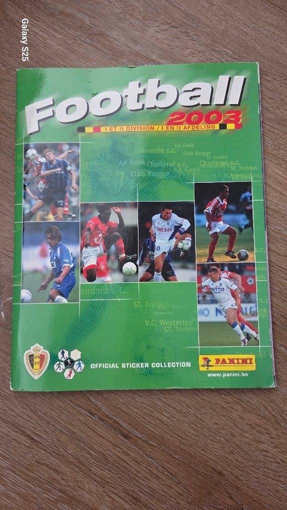 Panini Album met handtekeningen - Uniek Belgie Football 2003, Ophalen of Verzenden, Nieuw, Buitenlandse clubs, Poster, Plaatje of Sticker
