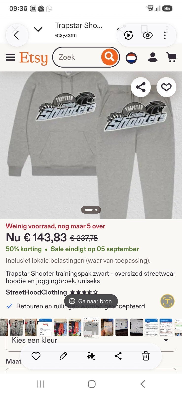 orgeneel trapstar london shooters uni nieuw bieden, Ophalen, Nieuw